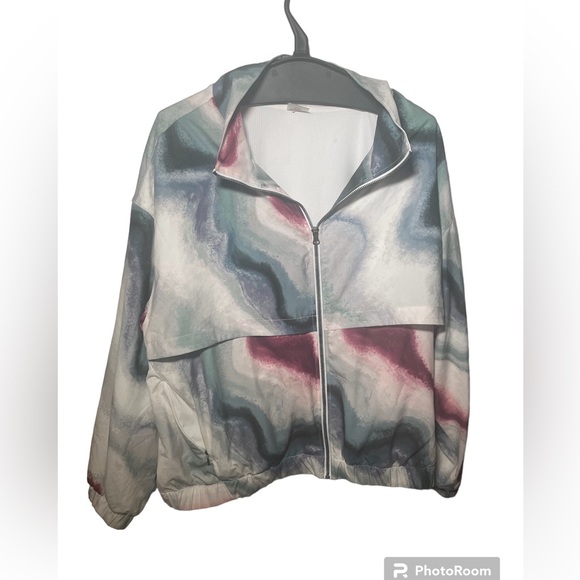 Calia Lined Jacket Airbrush Crystal Multi Zipper with Pockets Performance XL - Picture 7 of 8